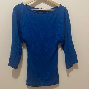 Blue Michael Stars cotton/Nylon scoop neck top